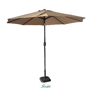 7.5ft Metal Outdoor Umbrella with Aluminum Pole and Steel Ribs